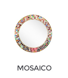 Espejos con mosaicos decorativos