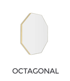 Espejo forma octagonal