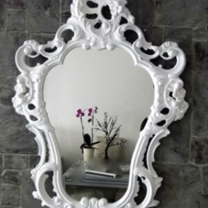 Espejo rococo blanco 76 x 50 cm