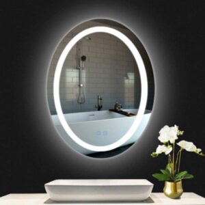 Espejo ovalado con luz LED - 2 tamaños