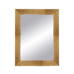 Espejo rectangular Espiral oro 87 x 67 cm