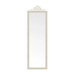 Espejo enmarcado De Pie con Copete beige 165 x 50.5 cm