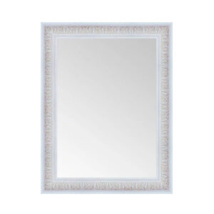 Espejo rectangular Inca blanco 84 x 64 cm