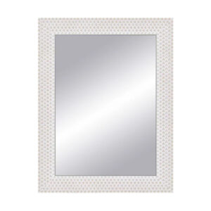 Espejo rectangular Espiral blanco 87 x 67 cm