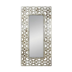 Espejo rectangular Marruecos blanco 120 x 60 cm