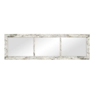 Espejo rectangular Harry Tríptico blanco 129 x 39 cm