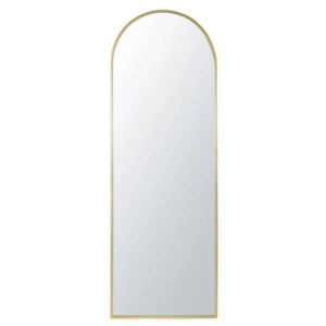 Espejo ovalado de metal dorado 160 x 55 cm