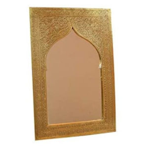 Espejo árabe de latón 17 x 12 cm