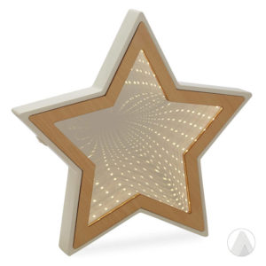 Espejo Estrella con luz Led 29 x 28 cm