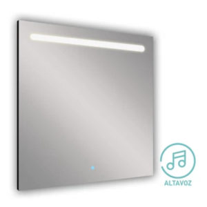 Espejo de baño con luz LED 80 x 80 cm
