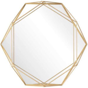 Espejo hexagonal decorativo 47 x 39 cm